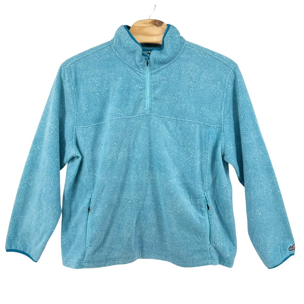Chubbies Mens The Tundra Fleece Quarter-Zip Pullover Blue Speckled XXL NEW Cozy